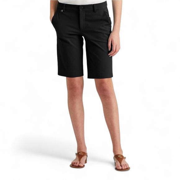 Ralph Lauren Black Tailored Bermuda Shorts Size 6 NWT - Picture 2 of 13